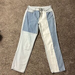pacsun multi toned mom jeans